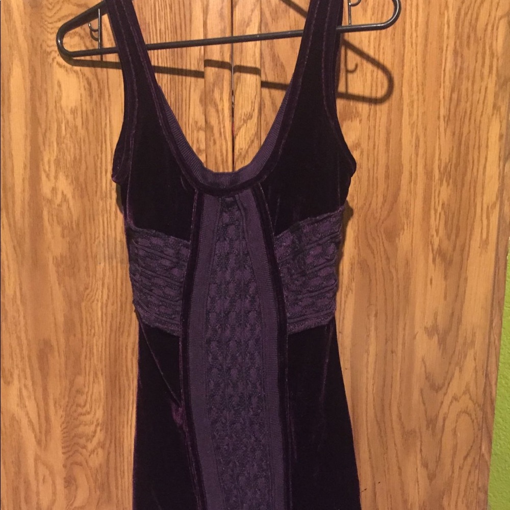 Free people velvet bodycon dress